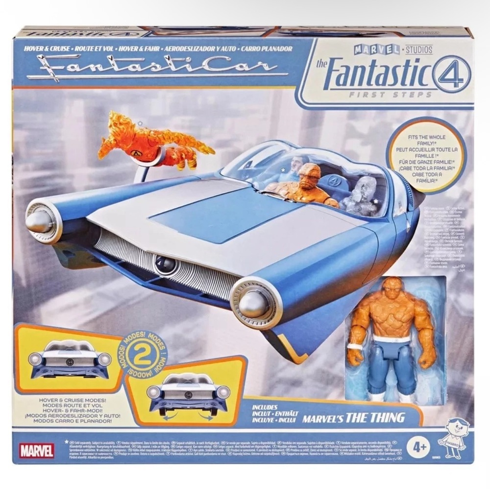 Marvel The Fantastic 4 Fantasticar Toy Vehicle with The Thing Figure